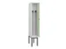 locker voor scheiding van kleding,HxBxD 2120x300x500mm,1vak