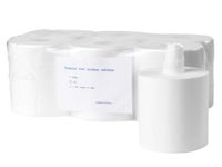 Poetsrol midi Coreless Cellulose 2-laags Pak 6 stuks