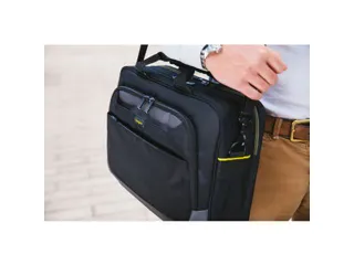 CityGear 15.6 inch Topload Case laptoptas zwart polyester - 4