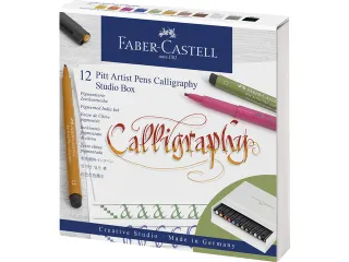 Tekenstift Faber-Castell Pitt artist kalligrafieset Studiobox 12 stuks - 2