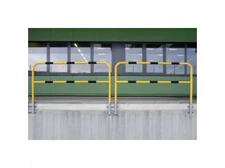beschermbeugel,v. buiten,HxB 1300x1000mm,uitneembaar,staal,geel/zwart - 2