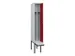 locker voor scheiding van kleding,HxBxD 2120x300x815mm,1vak