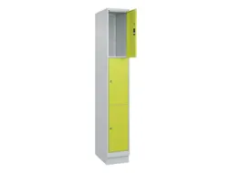 lockerkast,HxBxD 1950x300x500mm,1x3vakken,vak B 300mm,cil.-slot,sokkel