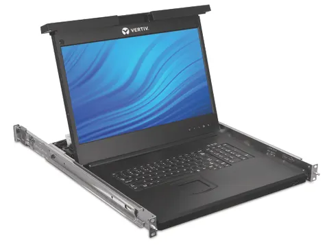 19”-LCD-console voor toegang tot lokale rack, USB KB, 2 USB PASS-FRA