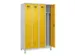 armoire vestiaire noir et blanc,HxlxP 1950x1200x500mm,4compart.
