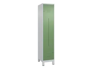 Z-garderobekast,HxBxD 1950x400x500mm,vak B 200/400mm,cil.-slot,voeten - 1