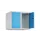 opzetkast,v. locker,2vak.,vak B 300mm,HxBxD 500x600x500mm,cilinderslot