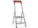 aluminium trapladder,eenzijdig,2treden,Stand H 0,35m,balk L 1,02m
