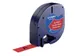 Labeltape Dymo Letratag 91203 plastic 12mm zwart op rood S0721630