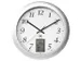Horloge murale Unilux Instinct Ø30,5cm gris argenté/blanc