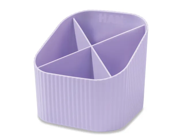 Porte-stylo HAN Re-X-LOOP 4 compartiments 100% recyclé violet pastel