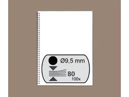 Draadrug GBC 9.5mm 34-rings A4 zwart 100stuks