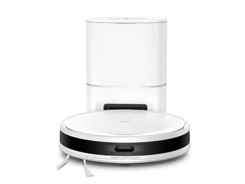 TP-Link Tapo RV20 Max Plus, Sans sac, Blanc, Rond, Sac à poussière,