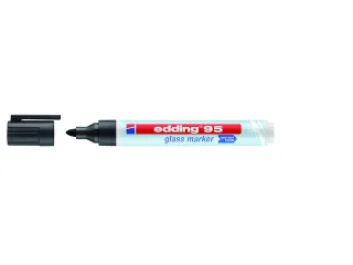 Viltstift edding 95 glasbord zwart - 1