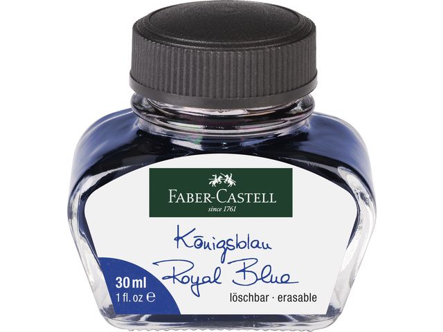 vulpeninkt Faber-Castell koningsblauw flacon 30 ml | FaberCastellShop.be