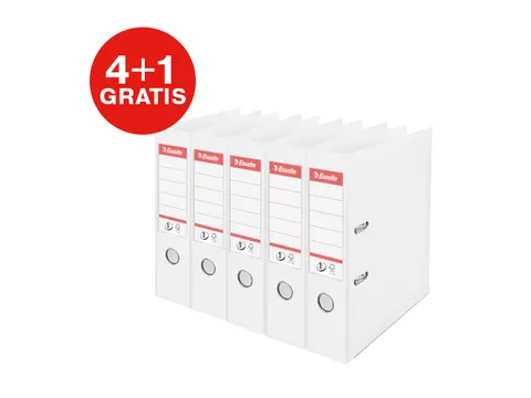 Ordner Esselte Vivida No.1 multipack 75mm A4 5 stuks wit