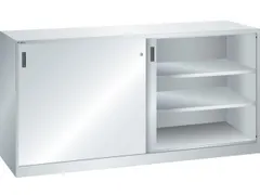 schuifdeurkast 1000x2000x580mm 4xStalen bodem RAL7035