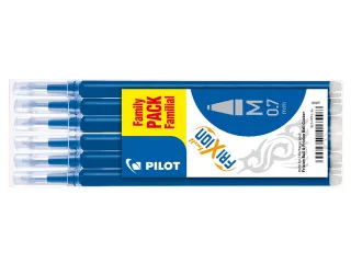 Rollerpenvulling Pilot Frixion 0.7mm Blauw Medium Punt 6 stuks - 1