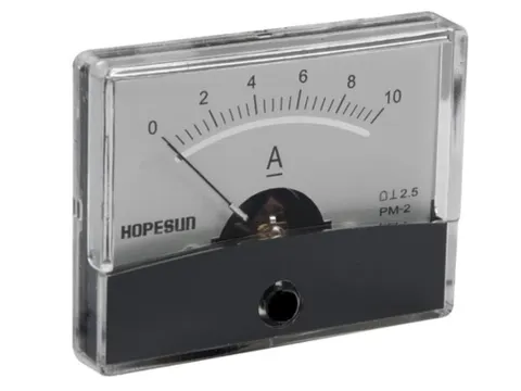 Analoge Paneelmeter Voor DC Stroommetingen 10A CC / 60x47mm
