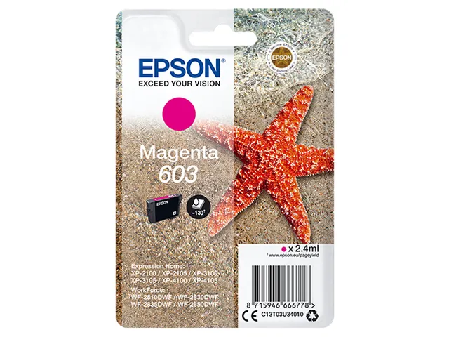 Singlepack Magenta 603 Ink