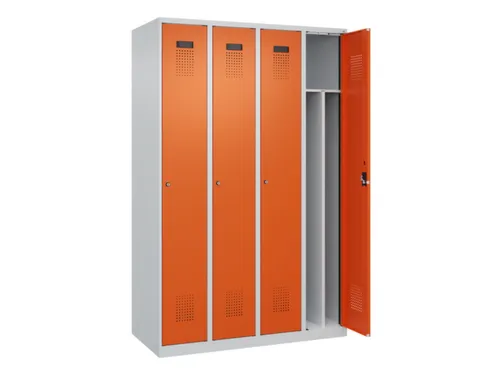 locker voor scheiding van kleding,HxBxD 1850x1200x500mm,4vak