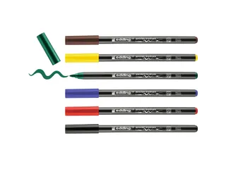 Brushpen Edding 4200 Porselein Familie Assorti Etui à 6 Stuks - 5