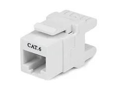 180° Cat6 Contactbus - RJ45 Ethernet Cat6 Wandcontactbus Wit