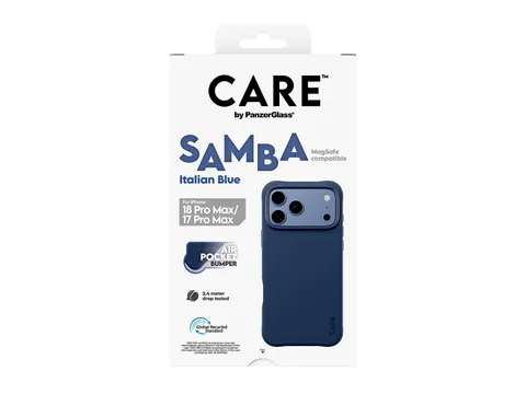 PanzerGlass CARE by Samba Case Italian Blue w. MagSafe iPhone 20