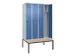 locker voor scheiding van kleding,HxBxD 2120x1200x815mm,4vak
