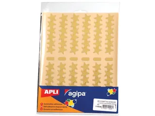 Metallic Stickers Blister Met 288 Stuks Goud En Zilver - 1