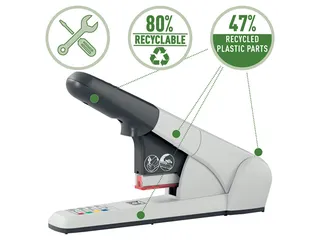 Blokhechter Leitz 5551 Heavy Duty 80vel zilvergrijs - 3