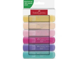 Markeerstift Faber-Castell 46 Pastel 6stuks blush, roze, lila, turquoi - 2