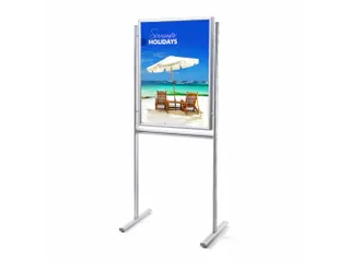 Infobord Design Standaard 25 mm Rechte Hoeken Dubbelzijdig 70x100cm - 1