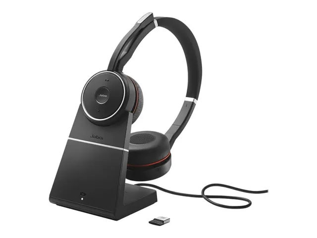 Jabra Evolve 75 UC Bluetooth Headset Met Laadstation