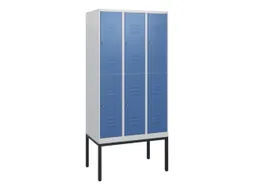 dubbeldekse locker,HxBxD 1950x900x500mm,3x2vak.,vak B 300mm,cil.-slot