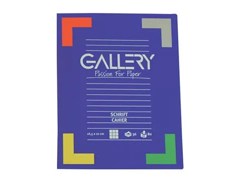 Gallery Schrift 165x210mm Gelijnd