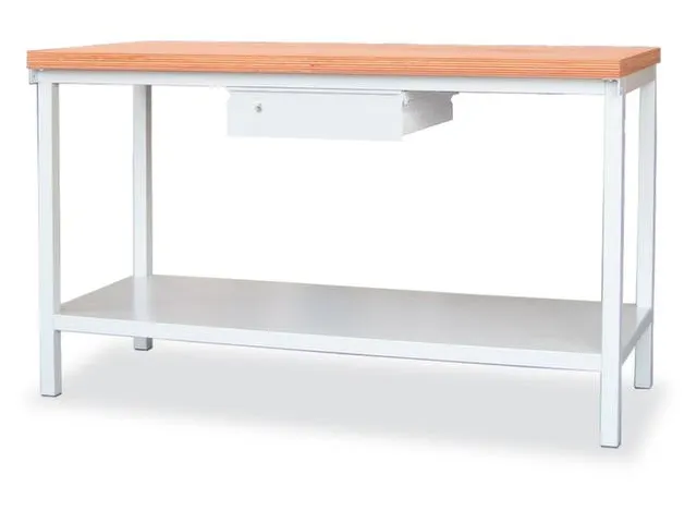 Werkbank Hxlxd 900X1500X700Mm 1Lade 1Legbord Lichtgrijs