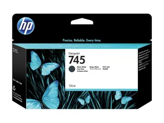 HP 745 130ml Mat Zwart inkt cartridge F9J99A - 1