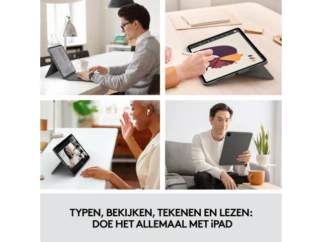 Logitech Combo Touch-toetsenbordcase voor iPad Air (4e en 5e generatie