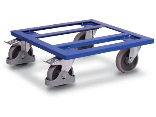 Dolly 400kg Laadvl. 500x500mm Open Frame Ral 5010