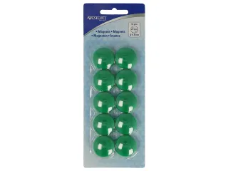 Magneet Westcott groen pak à 10st. Ø 25x11,8mm, 300g - 2