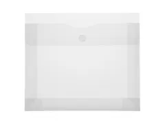 Enveloptas Foldersys A4 PP transp + expansievouw 70mm Velcro omslag A4