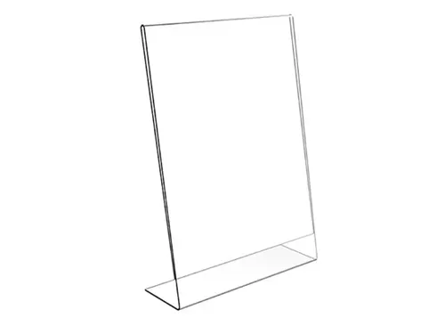 Folderstandaard A4 Acryl Staand L-Voet