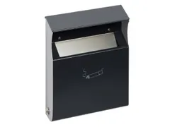 Wandasbak Staalplaat 2 liter 300x230x60mm Antraciet Overkapping Slot