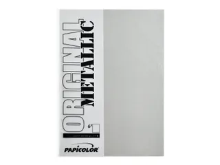 Kopieerpapier Papicolor A4 300gr 3 vel metallic zilver - 2