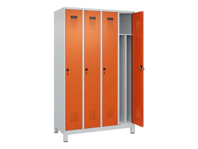 locker voor scheiding van kleding,HxBxD 1950x1200x500mm,4vak
