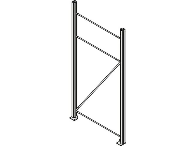 standaard,v. breedvakstelling,HxD 2500x800mm,veldlast 3900kg,verzinkt