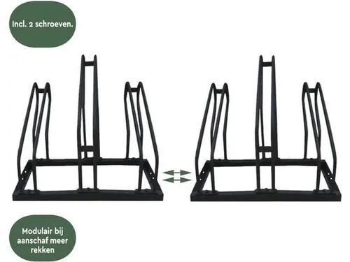 Fietsenrek Zwart 3 Fietsen BS300