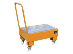 verrijdbare opvangbak,v. 2x60l vat,opvangvol. 61l,HxBxD 1075x500x940mm