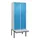 locker met bank,HxBxD 2120x800x815mm,2vak,vak B 400mm,draaigrendel